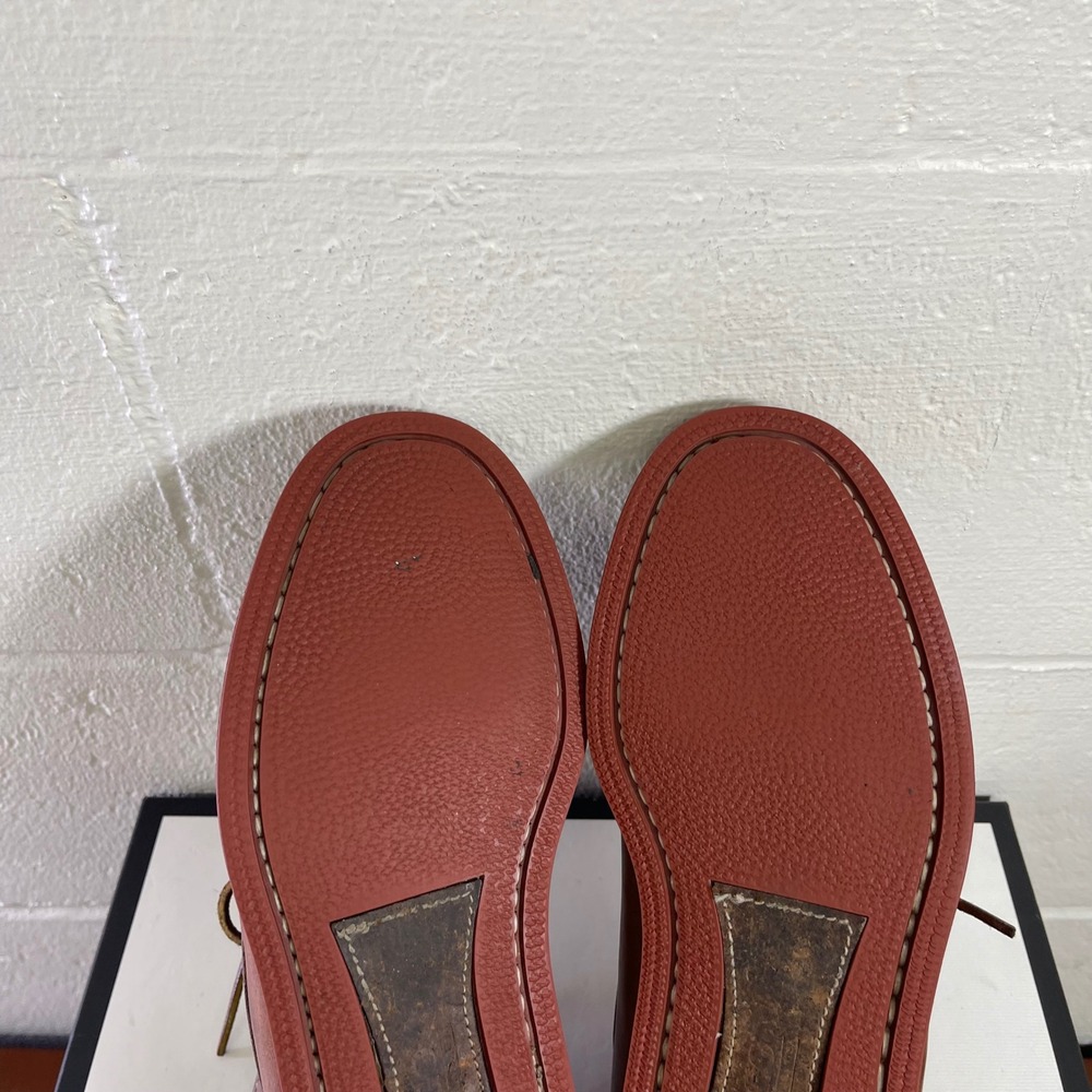 Sebago Campsides Brown Leather Chukka Ankle Boots Handsewn Lace up Men's 7 US - Picture 15 of 16